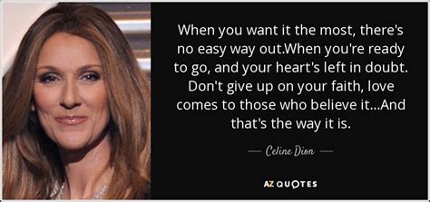 there's no easy way out celine dion|celine dion all the way.